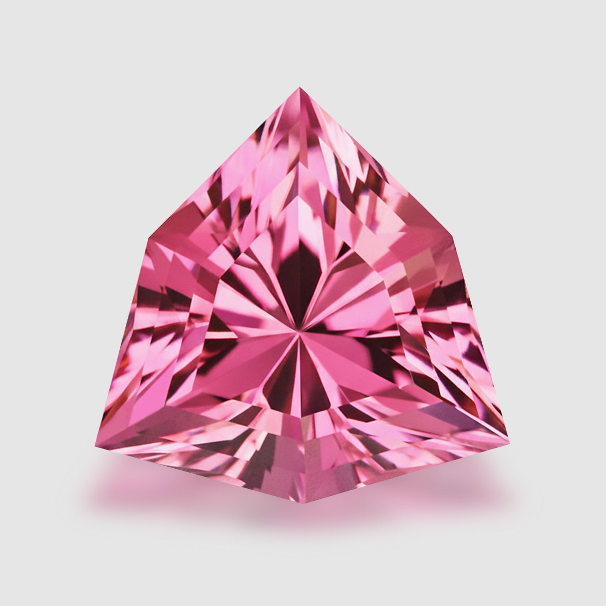 Dazzling high-gem, precision master-cut pink tourmaline.