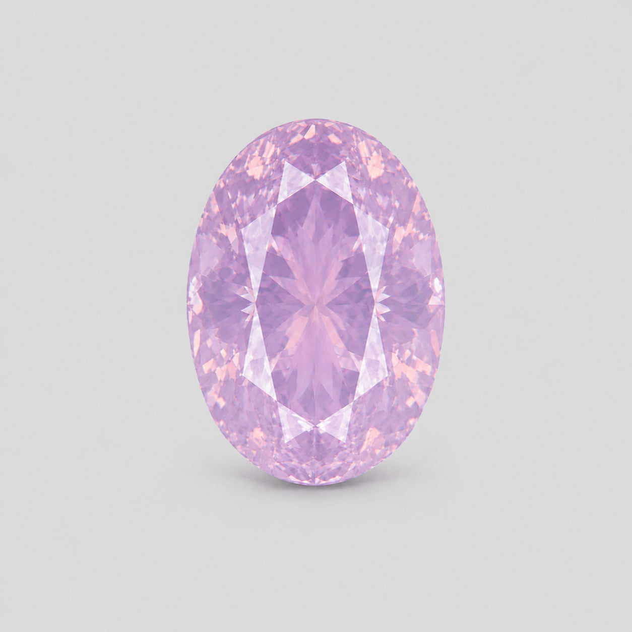 Unique lilac pink coloured, precision-cut Mahenge spinel.