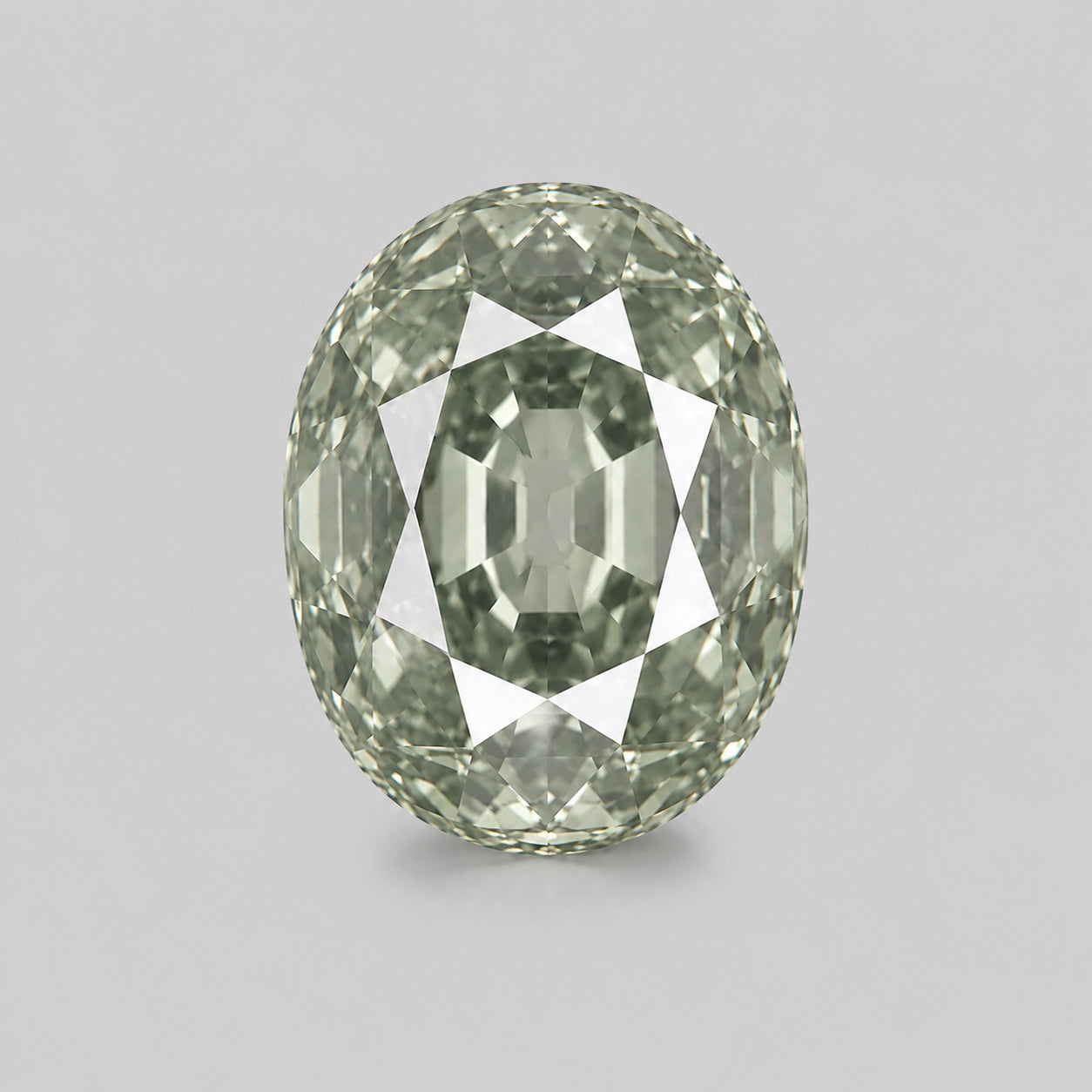 Unheated, precision oval-cut bright grey Umba sapphire.