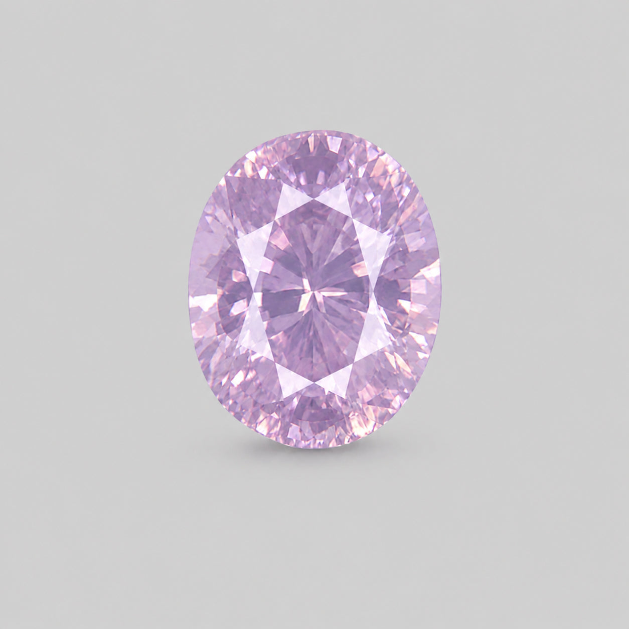 Unique silky-lilac-pink, precision cut Mahenge spinel.