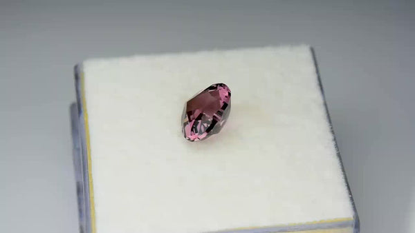 Gorgeous custom precision heart-cut purple Mahenge spinel.