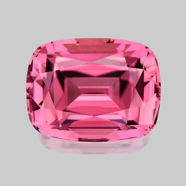 Mesmerising custom precision-cut neon pink tourmaline.