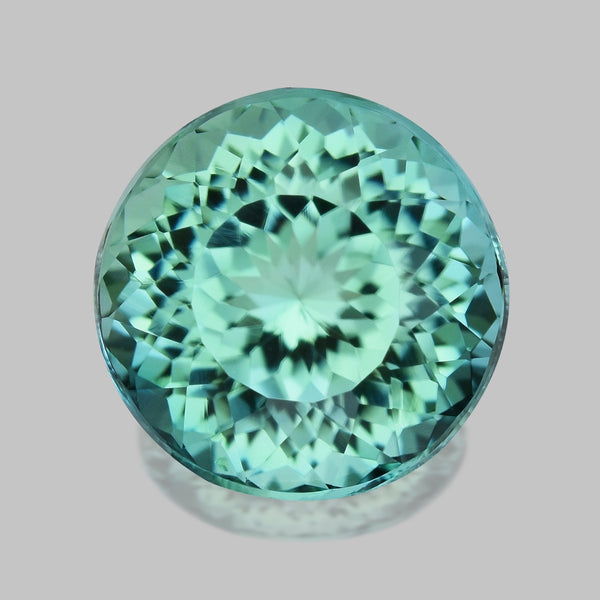 Flawless (Paraiba), neon blueish green Paraiba tourmaline.