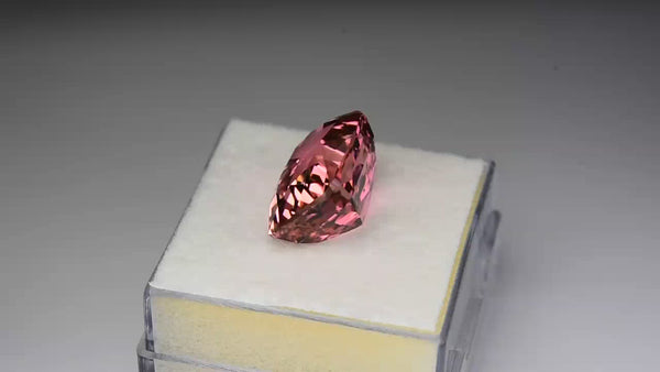 Mesmerising custom precision-cut neon pink tourmaline.